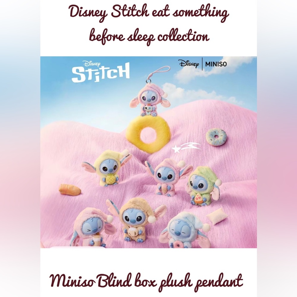 Miniso Disney Stitch eat something before sleep series BLIND box